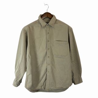 ギャップ(GAP)の90年代 GAP ギャップ コットン 長袖シャツ カジュアル OLD GAP ベージュ (メンズ L相当) 中古 古着 P1753(シャツ)