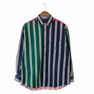 ノーティカ(NAUTICA)のSALE/// 90年代 NAUTICA ノーティカ ボタンダウン ストライプ 長袖シャツ カジュアル マルチカラー (メンズ M) P1754(シャツ)