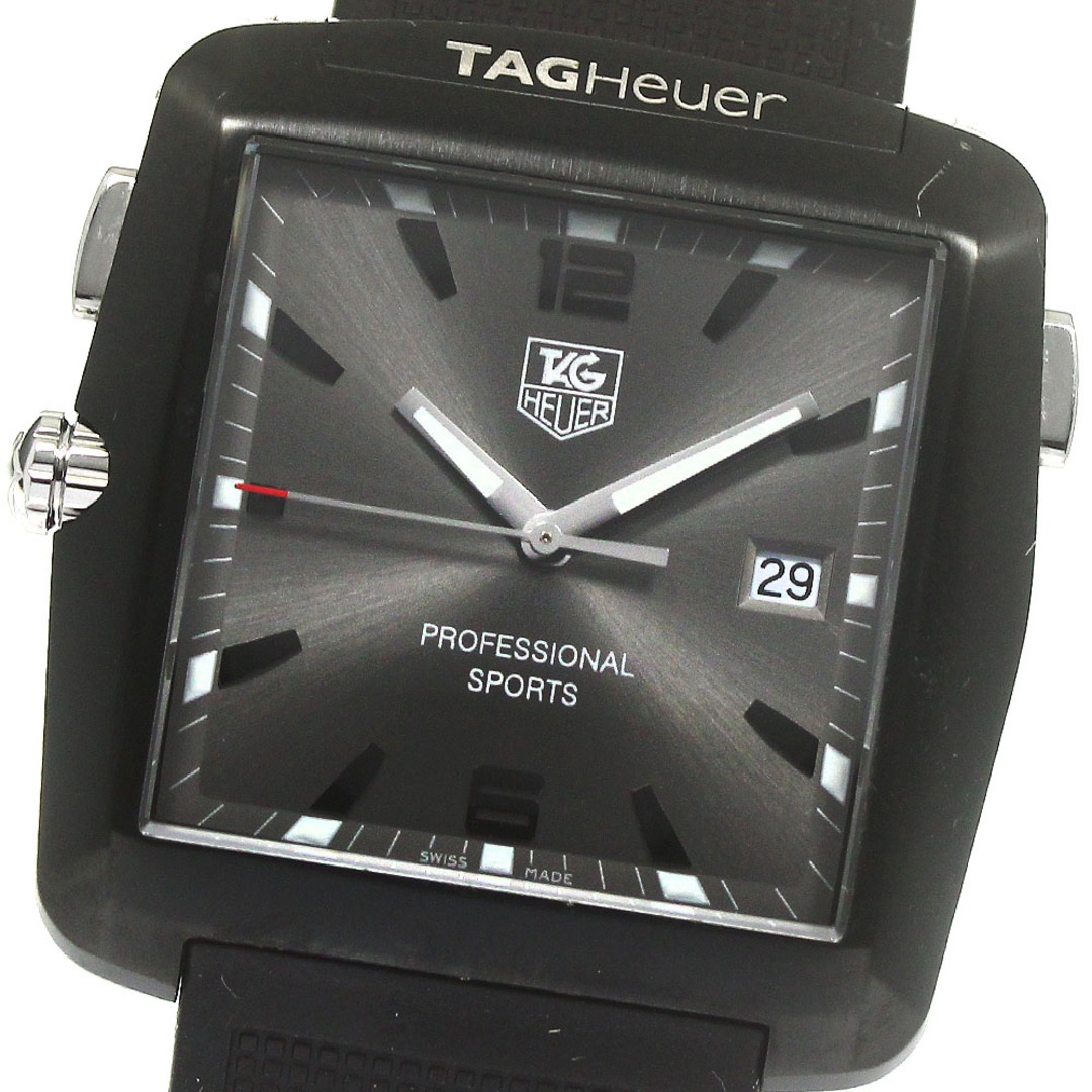 タグホイヤー TAG HEUER WAE1113 プロフェッショナル スポーツ デイト クォーツ メンズ _784386少しのダメージ針