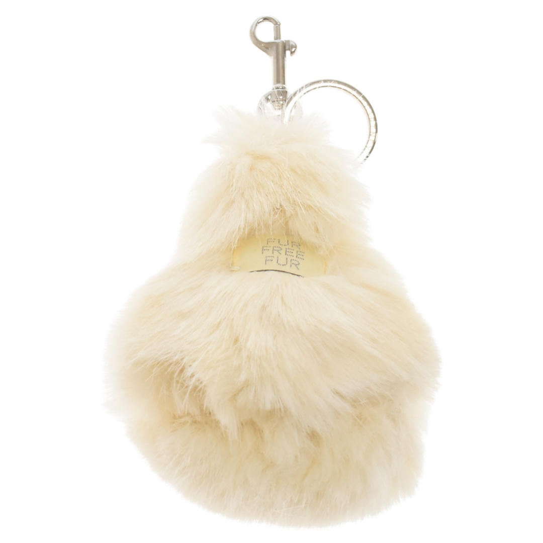 Stella McCartney(ステラマッカートニー)のSTELLA McCARTNEY ステラマッカートニー Fur Keychain ファー キーチャーム ホワイト 446244 W9930 レディースのアクセサリー(その他)の商品写真