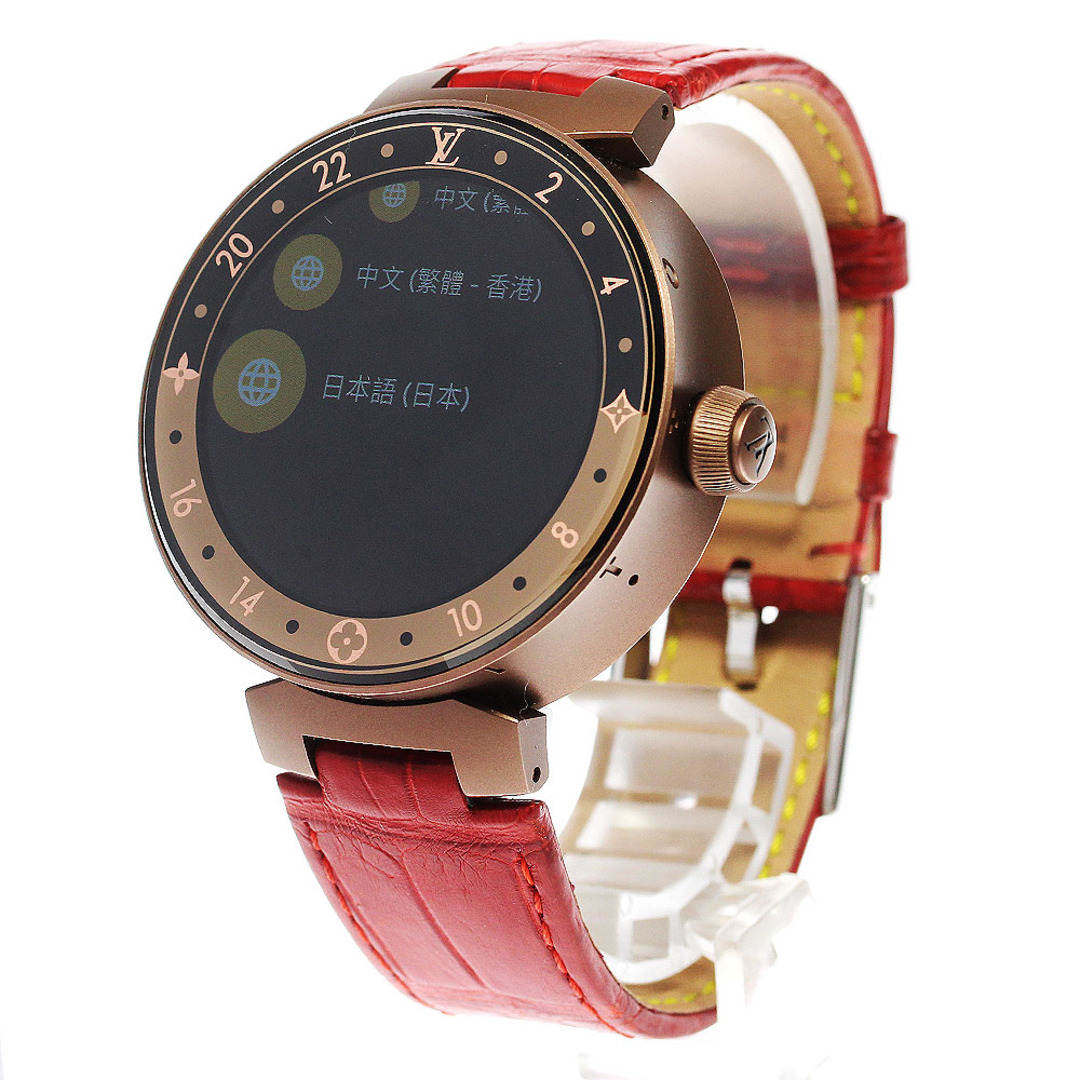 LOUIS VUITTON(ルイヴィトン)のルイ・ヴィトン LOUIS VUITTON QA052 タンブール ホライゾン V2 クォーツ メンズ 極美品 箱・保証書付き_782620 メンズの時計(腕時計(デジタル))の商品写真