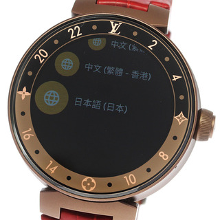 ルイヴィトン(LOUIS VUITTON)のルイ・ヴィトン LOUIS VUITTON QA052 タンブール ホライゾン V2 クォーツ メンズ 極美品 箱・保証書付き_782620(腕時計(デジタル))