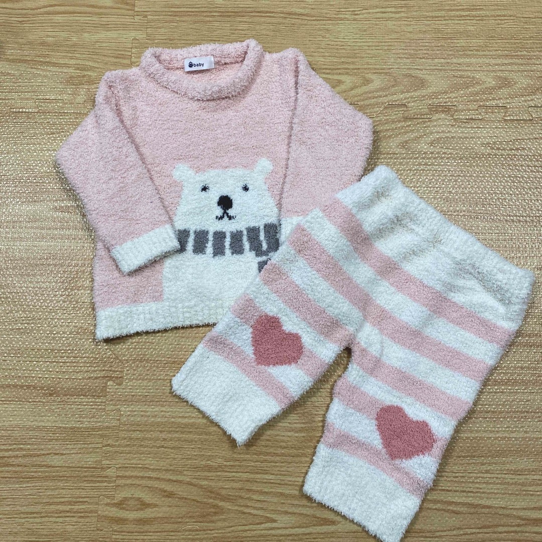 BeBe(ベベ)のebaby セーター セットアップ キッズ/ベビー/マタニティのベビー服(~85cm)(ニット/セーター)の商品写真