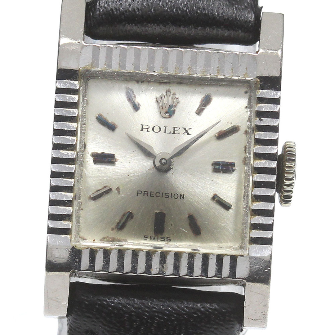 商品の状態ガラスロレックス ROLEX 9356 プレシジョン K18WG 手巻き レディース _781296