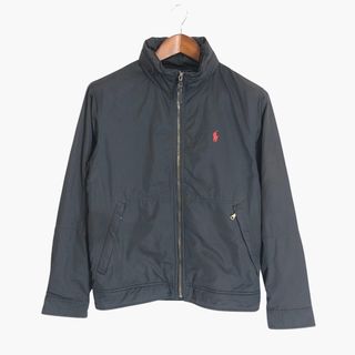 ポロラルフローレン(POLO RALPH LAUREN)の90年代 Polo by Ralph Lauren ポロ ラルフローレン 中綿 スイングトップ ジャケット カジュアル ブラック (メンズ S) 中古 古着 P1873(その他)