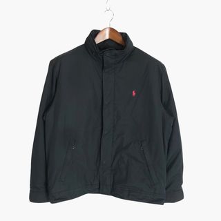 ポロラルフローレン(POLO RALPH LAUREN)の90年代 Polo by Ralph Lauren ポロ ラルフローレン 中綿 スイングトップ カジュアル ブラック (メンズ L) 中古 古着 P1875(その他)