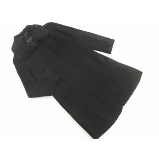 ミッシュマッシュ(MISCH MASCH)のミッシュマッシュ ファー襟 ステンカラー コート size38/黒 ◆■ レディース(その他)