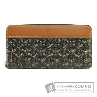 ゴヤール(GOYARD)のGOYARD ジップGM ヘリンボーン柄 長財布（小銭入れあり） コーティングキャンバス レザー レディース(財布)