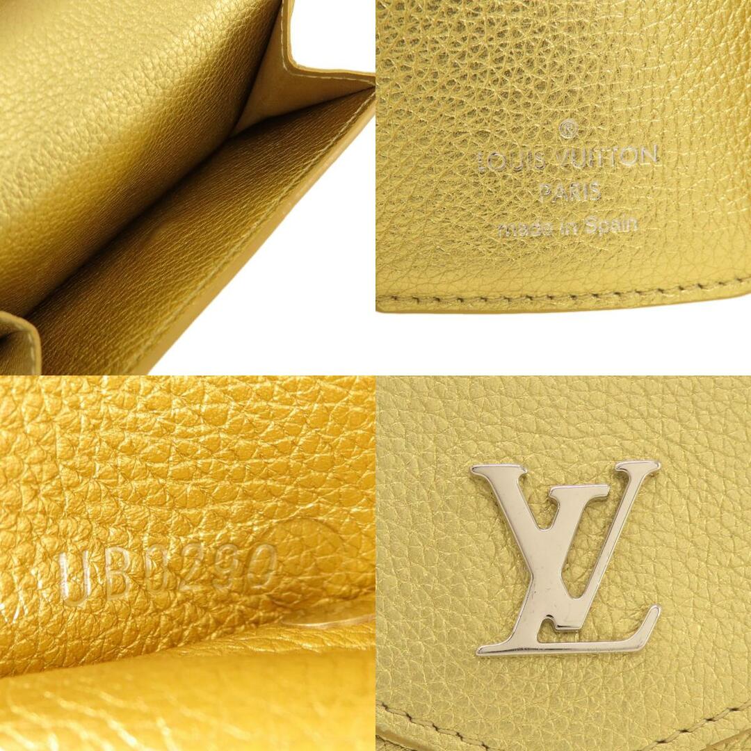 LOUIS VUITTON(ルイヴィトン)のLOUIS VUITTON M69059 ポルトフォイユ・ロックミニ 日本限定 ゴールド 二つ折り財布（小銭入れあり） レザー レディース レディースのファッション小物(財布)の商品写真