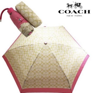 コーチ(COACH)のコーチ　★ COACH 折りたたみ傘　ピンク　ギフト(傘)