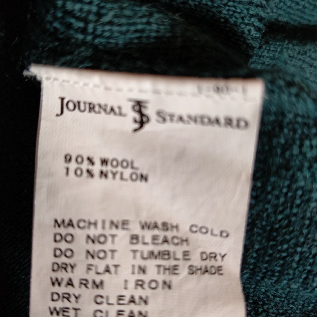 JOURNAL STANDARD(ジャーナルスタンダード)のJOURNAL STANDARD WOOLセーター　グリーン　Mサイズ メンズのトップス(ニット/セーター)の商品写真