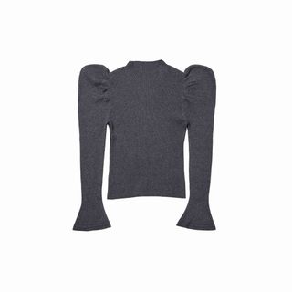 ハーリップトゥ(Her lip to)の【新品】Volume-Sleeve Glitter Knit Top gray(ニット/セーター)