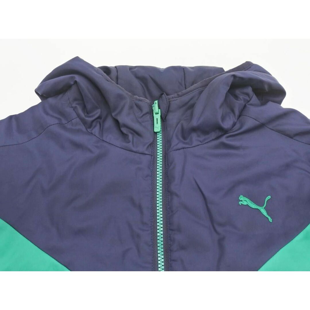 PUMA(プーマ)のPUMA プーマ リバーシブル フード 中綿 ジャケット sizeS/緑ｘ紺 ◆■ メンズ メンズのジャケット/アウター(その他)の商品写真