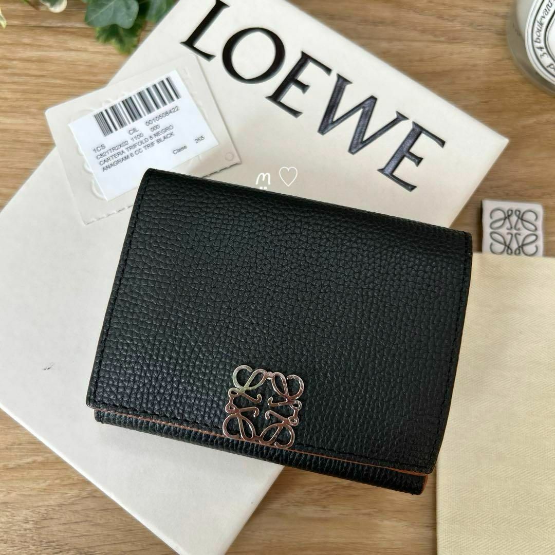 LOEWE ロエベ アナグラムトライフォールドウォレット 三つ折り LOEWE ロエベ アナグラムトライフォールドウォレット 三つ折り