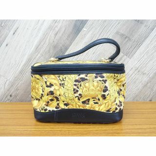 ジャンニヴェルサーチ(Gianni Versace)のK船017/ ヴェルサーチ バニティ バッグ メイク ポーチ PVC レザー(ポーチ)