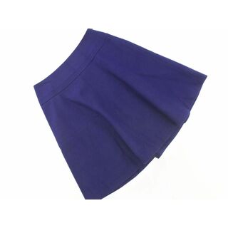 インディヴィ(INDIVI)のインディヴィ ウール混 フレア スカート size36/青 ◇■ レディース(ミニスカート)