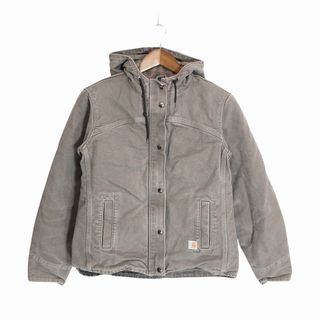 カーハート(carhartt)のCarhartt カーハート サンドストーン バークレー ジャケット 防寒  ワーク ダック地 裏ボア グレー (レディース XS) 中古 古着 P1893(その他)