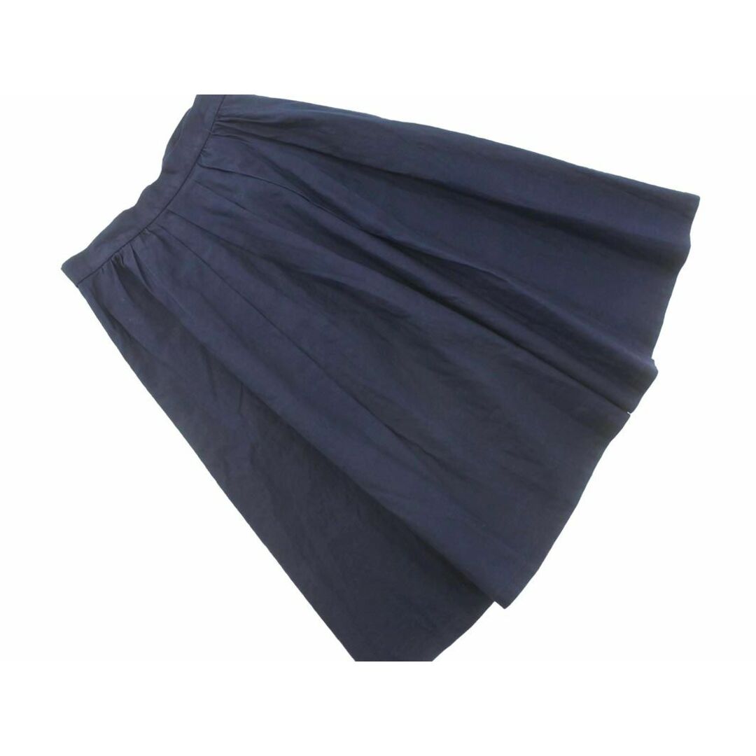 Spick & Span(スピックアンドスパン)のSpick & Span スピック＆スパン タック スカート size34/紺 ■◇ レディース レディースのスカート(ひざ丈スカート)の商品写真