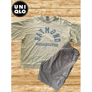 ユニクロ(UNIQLO)のヴィンテージ　ユニクロ　Tシャツ　カーゴショートパンツ　古着　オーバーサイズ(Tシャツ/カットソー(半袖/袖なし))