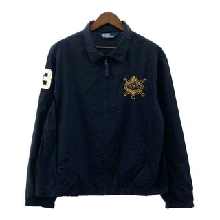 ポロラルフローレン(POLO RALPH LAUREN)のPolo by Ralph Lauren ポロ ラルフローレン スイングトップ 刺繍 ネイビー (メンズ XXL) 中古 古着 P1903(その他)