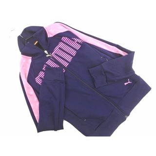 プーマ(PUMA)のPUMA プーマ ロゴ プリント トラック ジャケット sizeS/紺ｘピンク ◇■ レディース(その他)