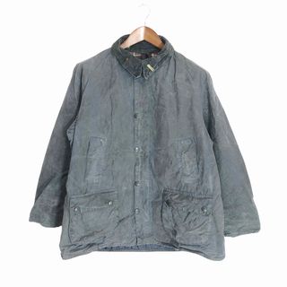 バーブァー(Barbour)の90年代 イングランド製 Barbour バブアー BEDALE ビデイル オイルド ジャケット ヨーロッパ古着 グレー (メンズ 44) 中古 古着 P1898(その他)