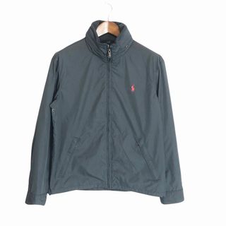 ポロラルフローレン(POLO RALPH LAUREN)の90年代 Polo by Ralph Lauren ポロ ラルフローレン ワンポイントロゴ スイングトップ カジュアル ブラック (メンズ M) 中古 古着 P1921(その他)