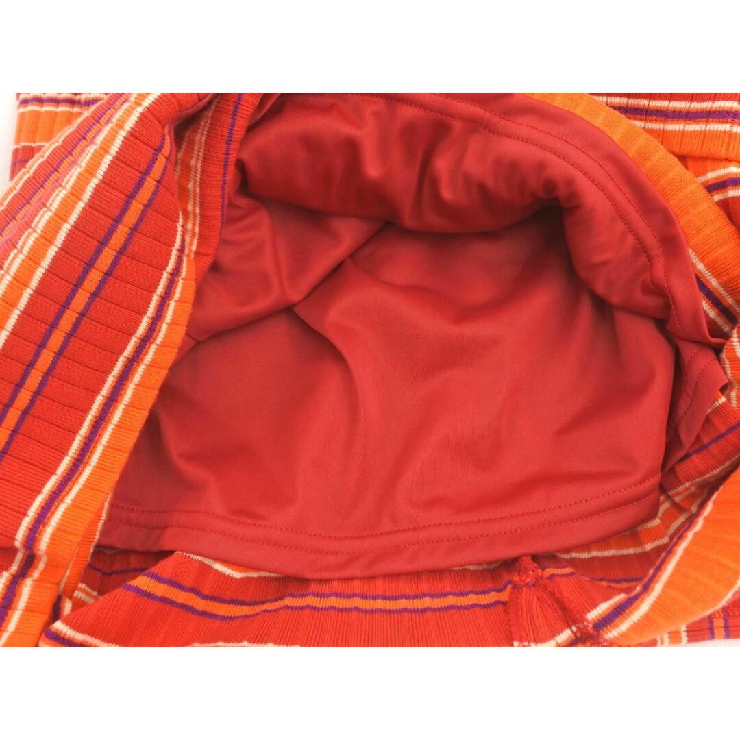 BEAMS(ビームス)のレイビームス マルチボーダー リブ タイト スカート size1/赤 ■■ レディース レディースのスカート(ロングスカート)の商品写真