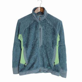 パタゴニア(patagonia)のpatagonia パタゴニア R2 フリースジャケット POLARTEC 防寒 アウトドア レギュレーター ブルー (レディース M) 中古 古着 P1924(その他)