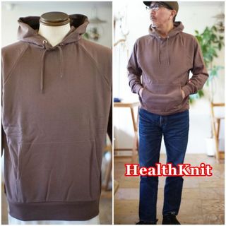 ヘルスニット(Healthknit)のHealthKnit ヘルスニット　裏起毛　スウェットパーカー　54007 L(パーカー)