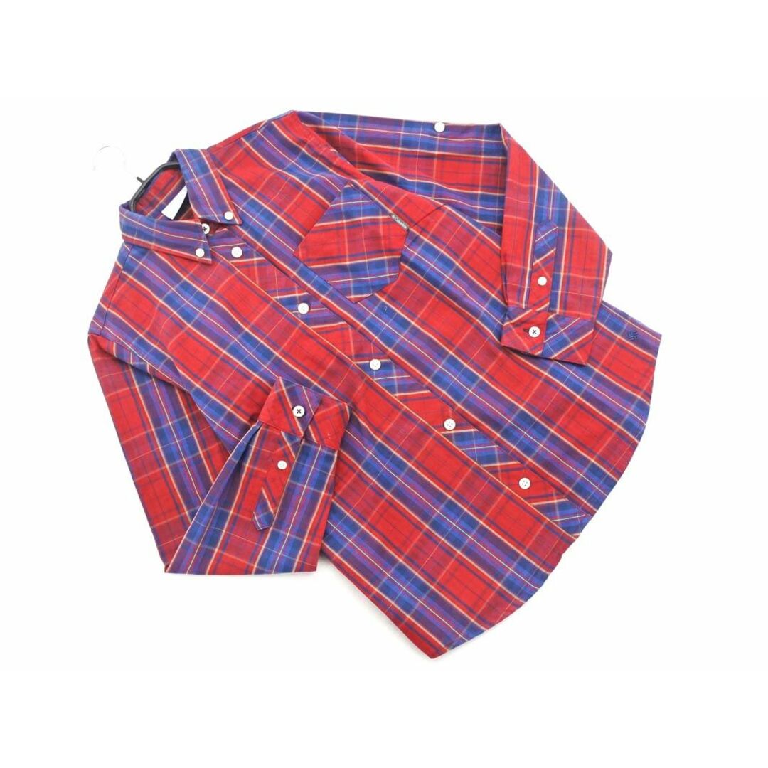 Columbia(コロンビア)のコロンビア チェック シャツ sizeM/赤ｘ紺 ◇■ メンズ メンズのトップス(シャツ)の商品写真