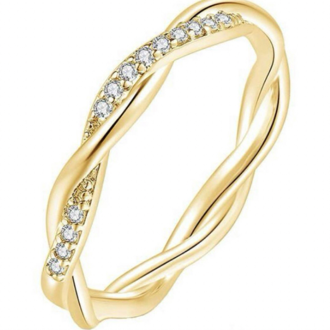 指輪 合金 ファッション アクセサリー ジルコニア ゴールド レディースのアクセサリー(リング(指輪))の商品写真
