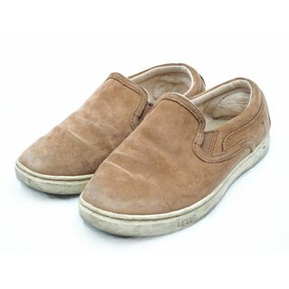 UGG アグ スウェード スリッポン スニーカー size22.5/ベージュ ◇■ レディース(スニーカー)