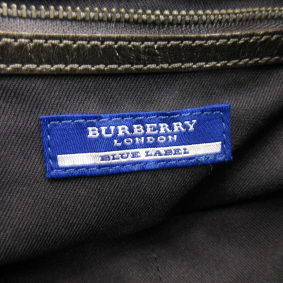 BURBERRY BLUE LABEL(バーバリーブルーレーベル)のバーバリーブルーレーベル ハンドバッグ ラメ キャンバス グレー系 白 黒  レディースのバッグ(ハンドバッグ)の商品写真