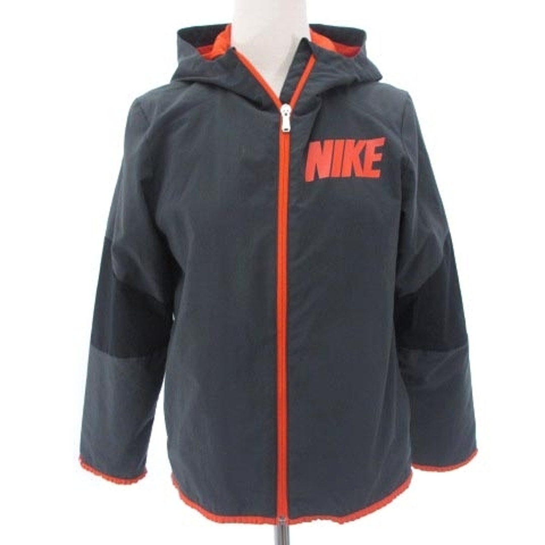 NIKE(ナイキ)のナイキ NIKE ジップアップ パーカー ロゴ プリント 裏メッシュ グレー M レディースのトップス(パーカー)の商品写真