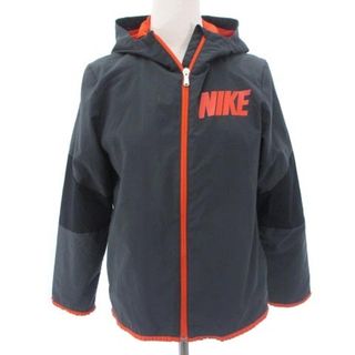 ナイキ(NIKE)のナイキ NIKE ジップアップ パーカー ロゴ プリント 裏メッシュ グレー M(パーカー)