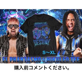 新日本プロレス エル・ファンタズモ＆ヒクレオ Tシャツ ワールドタッグリーグ(Tシャツ/カットソー(半袖/袖なし))