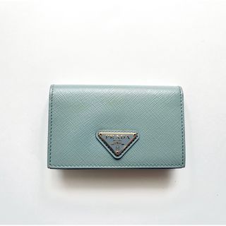 プラダ(PRADA)のPRADA 名刺入れ　ASTRALE ブルー 系(名刺入れ/定期入れ)