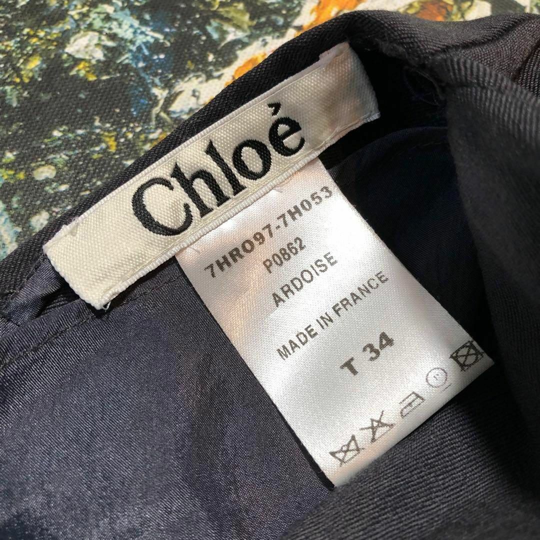 Chloe(クロエ)のクロエ-Chloe-シルクアシメオープンバックワンピース サイズS レディースのワンピース(ひざ丈ワンピース)の商品写真