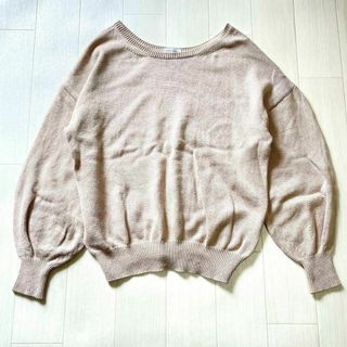 ドゥーズィエムクラス(DEUXIEME CLASSE)のドゥーズィエムクラス コットンニット ニット カシミヤ混 ビックスリーブ(ニット/セーター)