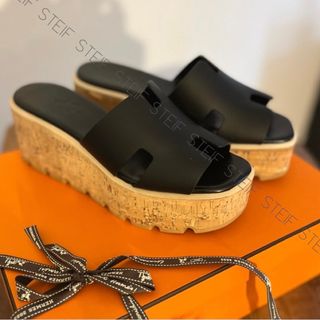 エルメス(Hermes)のHERMES*エルメス*37*厚底サンダル*エズ*Sandalen Eze30(サンダル)