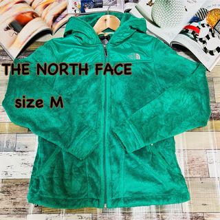 ザノースフェイス(THE NORTH FACE)のノースフェイス毛長フリースナイロン 切替パーカー 古着 M(トレーナー/スウェット)