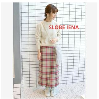 スローブイエナ(SLOBE IENA)のSLOBE IENA スローブイエナ ボダニーチェック タイトミディスカート(ロングスカート)