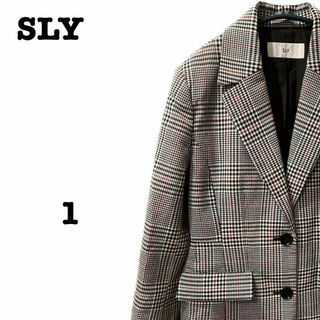 スライ(SLY)の即日発送 スライ SLY ジャケット チェック グレー レディース トップス(テーラードジャケット)