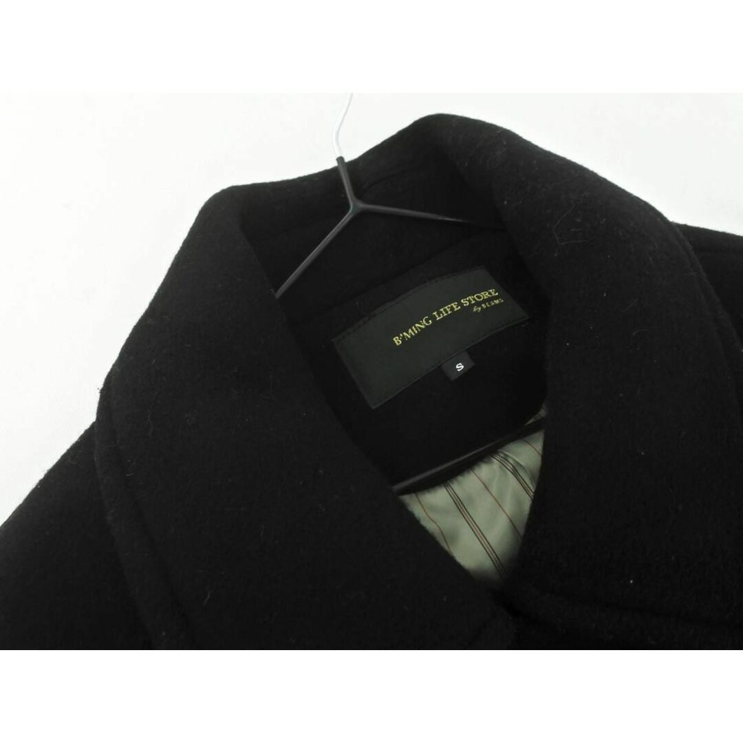 BEAMS(ビームス)のB:MING BEAMS ビームス ウール混 ピー コート sizeS/黒 ◆■ レディース レディースのジャケット/アウター(ピーコート)の商品写真