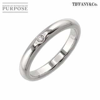 ティファニー(Tiffany & Co.)のティファニー TIFFANY&Co. スタッキング バンド 8号 リング ダイヤ 1P Pt プラチナ 指輪 VLP 90216391(リング(指輪))