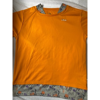 フィラ(FILA)のFILA レディース スポーツウェア トップス オレンジ Lサイズ(Tシャツ(半袖/袖なし))