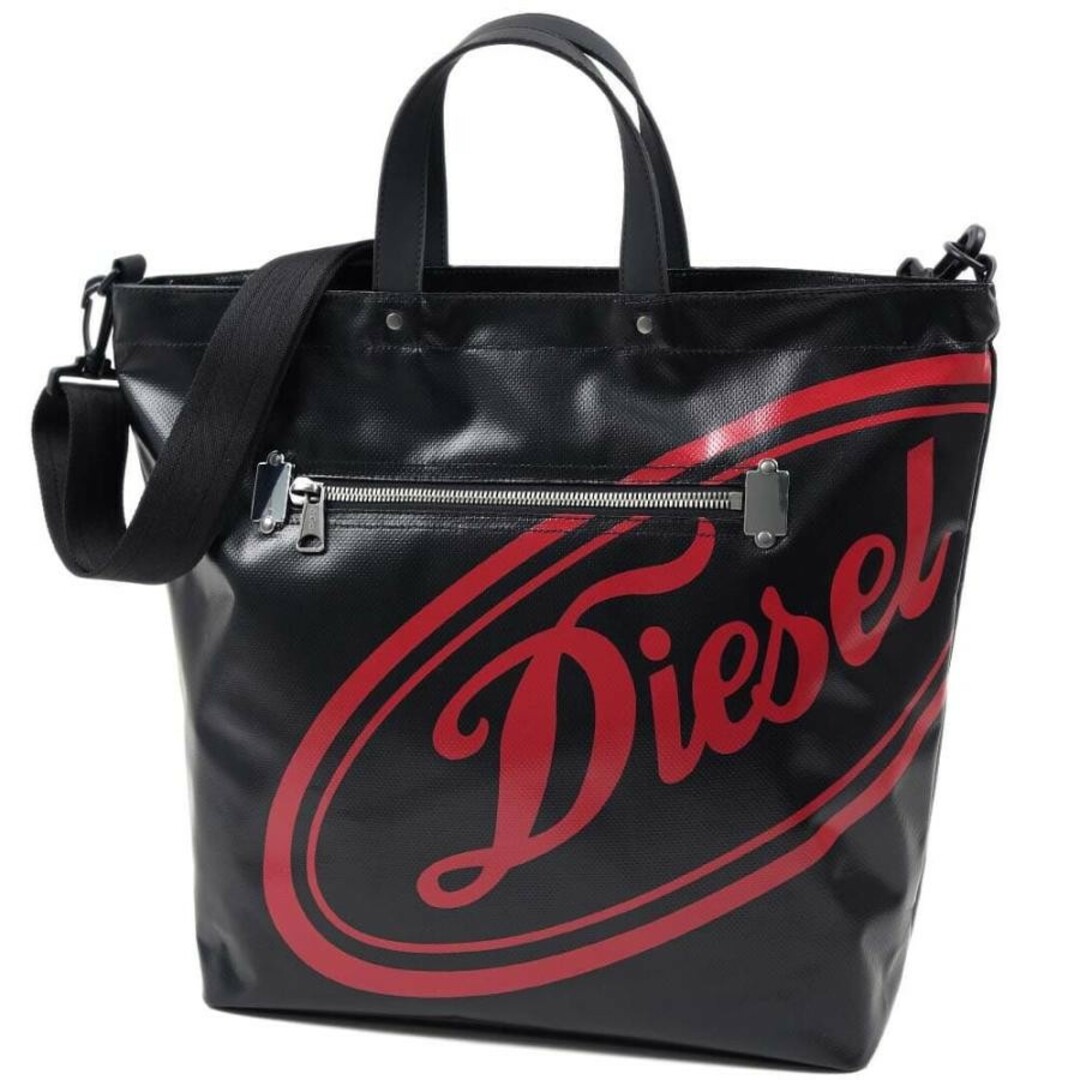 カラーブラックDIESEL ディーゼル トートバッグ ブラック レッド