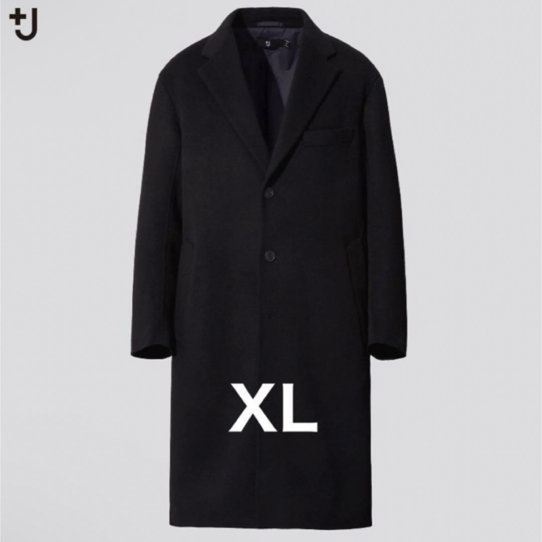 Jil Sander(ジルサンダー)のカシミヤブレンドオーバーサイズチェスターコート UNIQLO ＋J ユニクロXL メンズのジャケット/アウター(チェスターコート)の商品写真