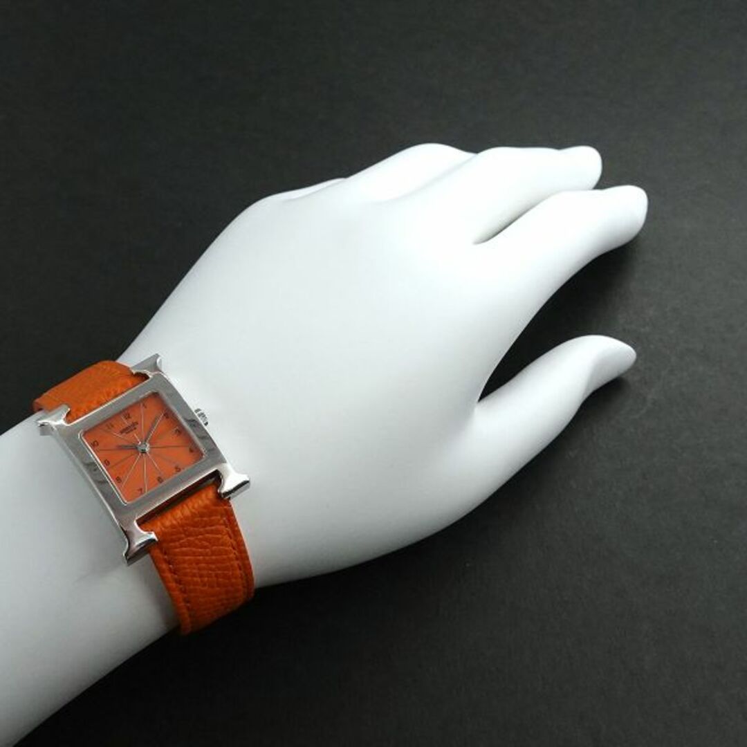 エルメス HERMES Hウォッチ HH1 210 レディース 腕時計 オレンジ 文字盤 クォーツ ウォッチ H Watch VLP 90217309ブランドエルメス